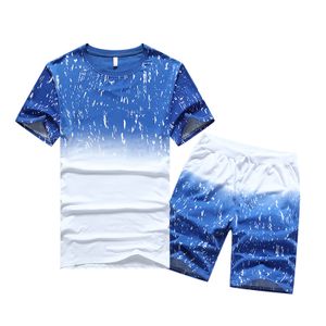 T-shirt + Short Pour Homme -  Bleu